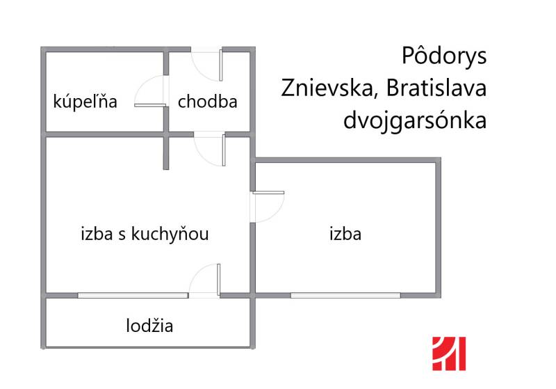 Sale Double-studio, Znievska, Bratislava - Petržalka, Slovakia