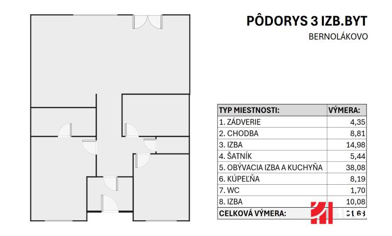 Sale Two bedroom apartment, Two bedroom apartment, Muškátová, Senec, S