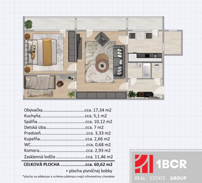 Sale One bedroom apartment, One bedroom apartment, Bratislava - Rača, 