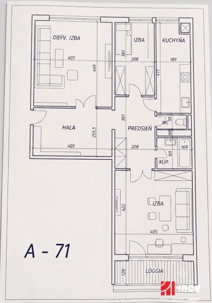 Sale Two bedroom apartment, Two bedroom apartment, Šustekova, Bratisla