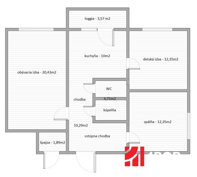 Sale Two bedroom apartment, 1. mája, Pezinok, Slovakia